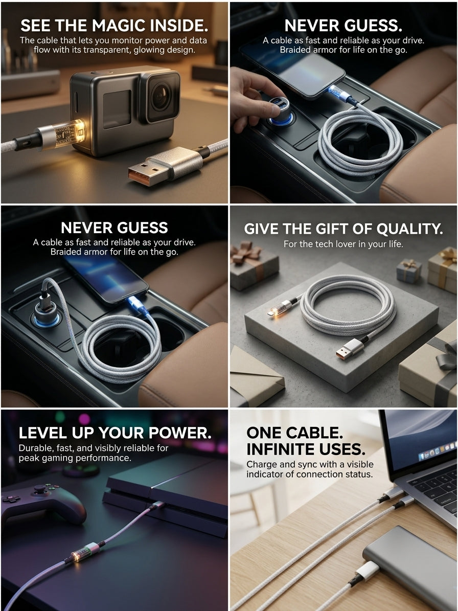 AWA Heavy-Duty Micro-USB Charging Cable – Ultra-Durable Nylon Braided Sync Wire