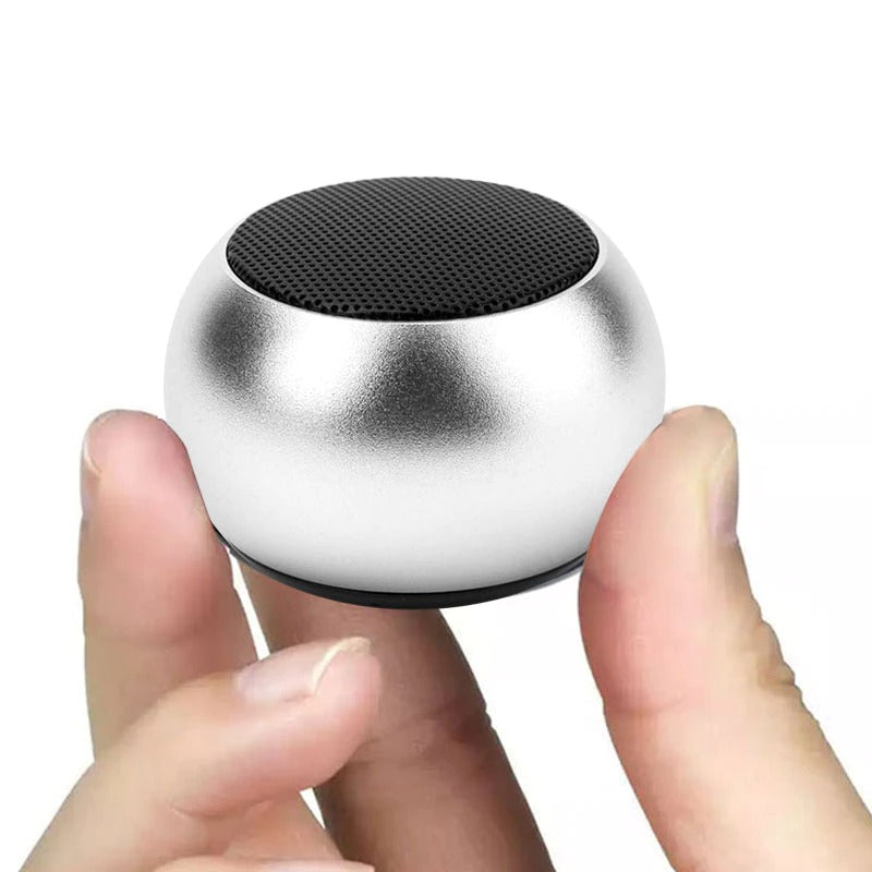 Mini Wireless Bluetooth Speaker Metallic HD Stereo Sound