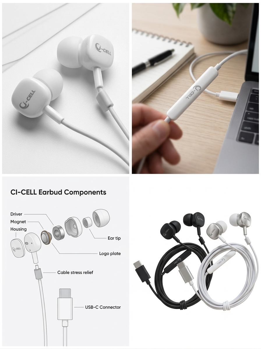 Premium Handfree Q-CELL MODEL J5 Type-C Extra Bass Earphones Super BASS Perfect Soundtrack