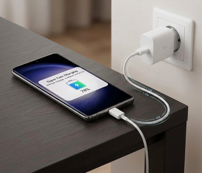 45W Fast Charging PD Adapter Type C Power Charger Plug Compatible For S24 S23 S22 Ultra Note 20 And Type-C Mobile Phones