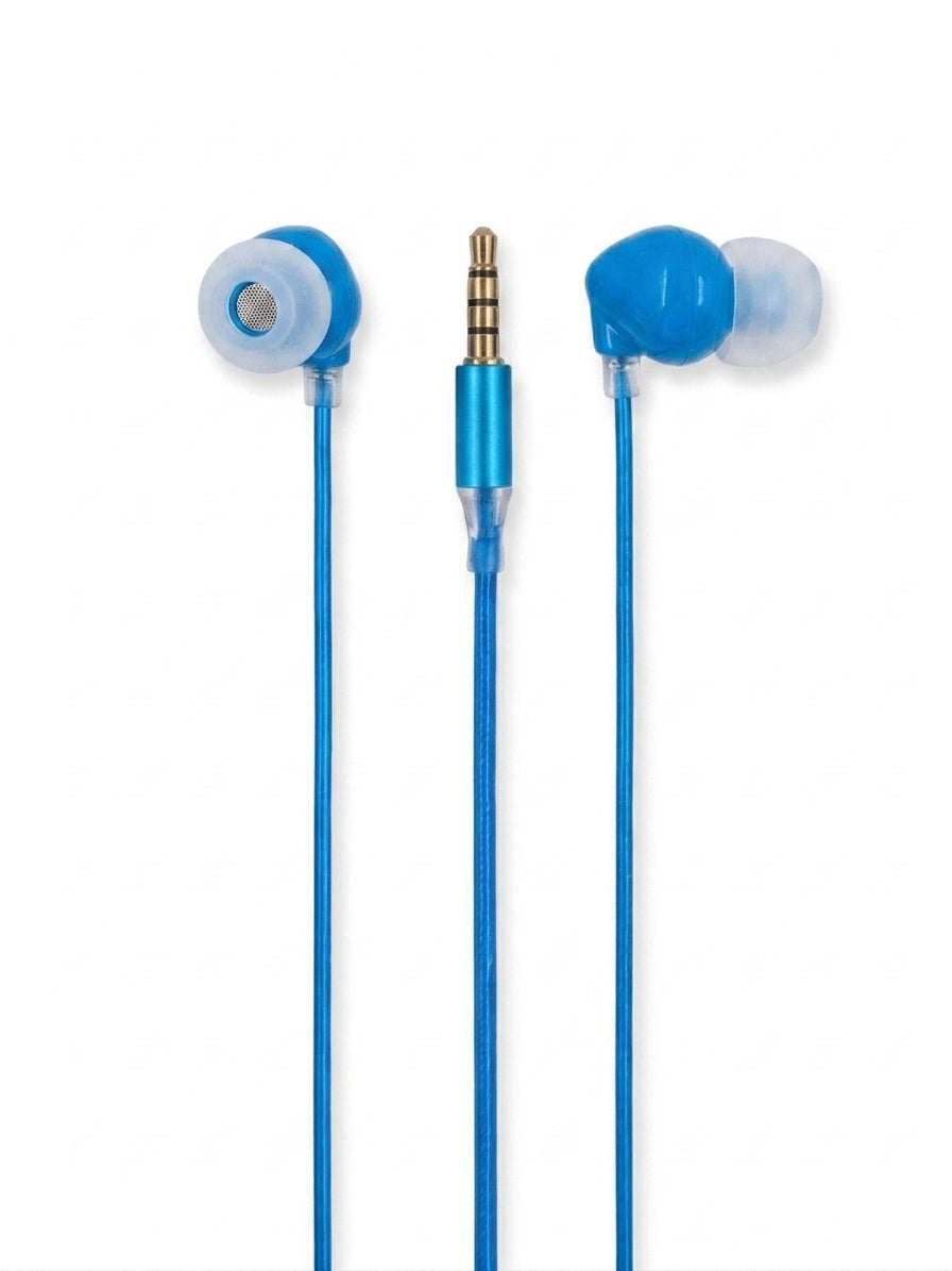 Handfree with New Zip Wire 3.5mm Jeck with Attractive Design And Soft and Comfort Ear Tips and Loud music lenght (1.2)meter