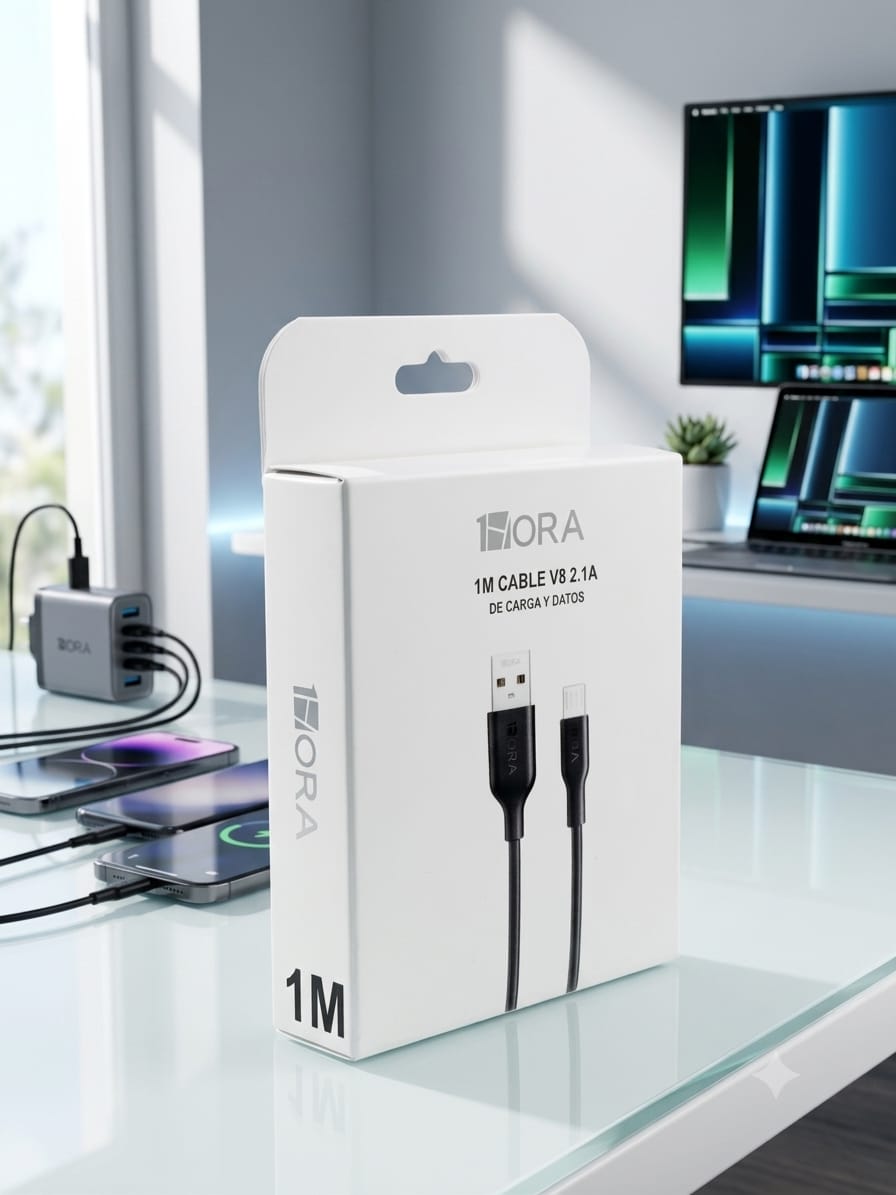 Premium Charging Cable (1HORA CAB236) Original Micro USB Cable 2.1A High Speed Fast Charging Data Transfer Wire 1M PVC Cable for Samsung, Xiaomi, Vivo, Oppo, Android Devices