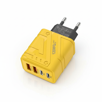 120W Super Fast Charger  Double charging ports (2) USB-C or (2) USB-A High Performers Adapter