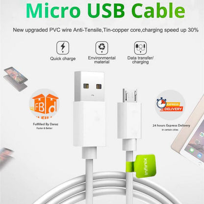 Infinix Micro USB Fast Charging Cable & High-Speed Data Sync Wire