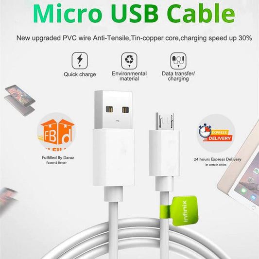 Infinix Micro USB Fast Charging Cable & High-Speed Data Sync Wire