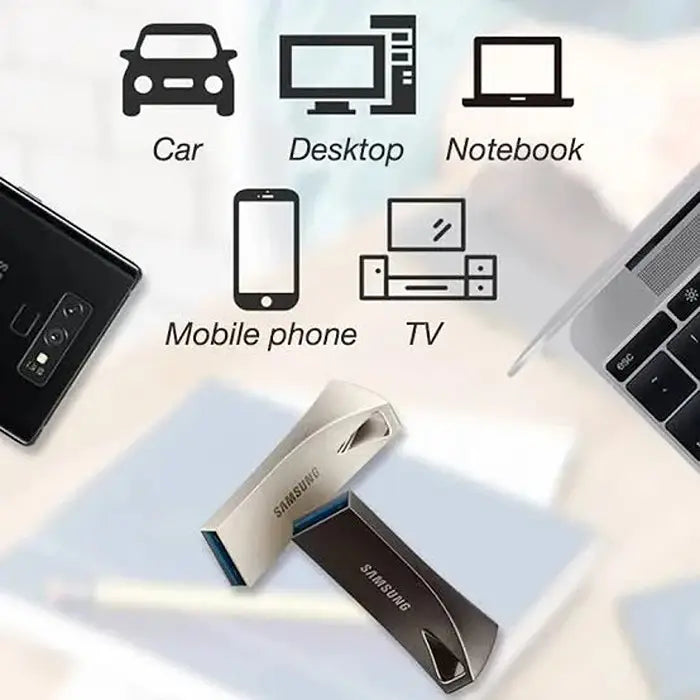 Samsung 16GB USB 3.1 Flash Drive With Metal Body quickly transfer files between devices