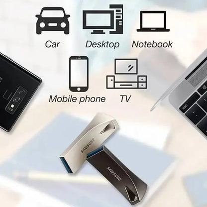 Samsung 16GB USB 3.1 Flash Drive With Metal Body quickly transfer files between devices